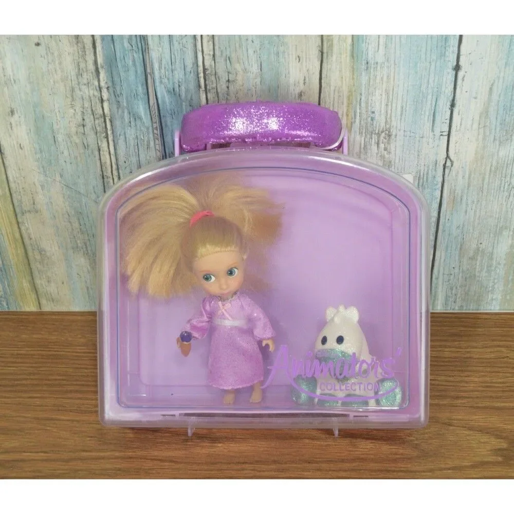 Disney Animators' Collection Rapunzel Mini Doll Tangled Maximus Figure Toy Loose